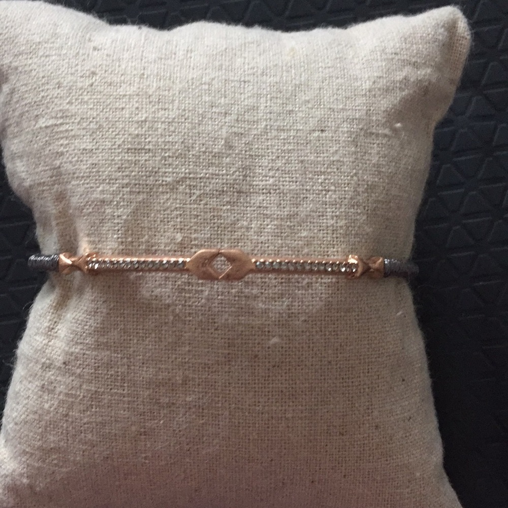 Rose gold arrow cuff bracelet